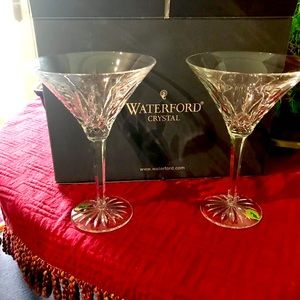 Waterford Martini glasses. Beautiful never used vintage 2005. Perfect condition